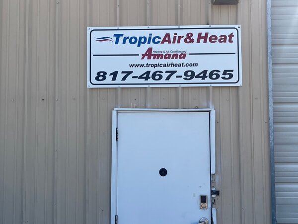 Custom Aluminum-Metal Signs for Tropic Air Heat